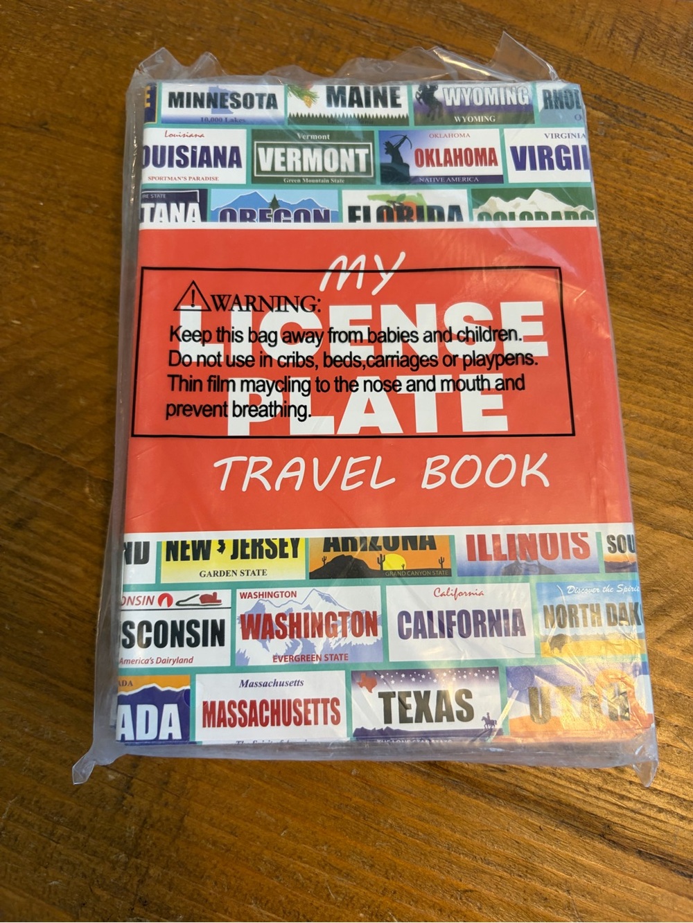 NIB My License Plate Travel Book. Contains 12 booklets